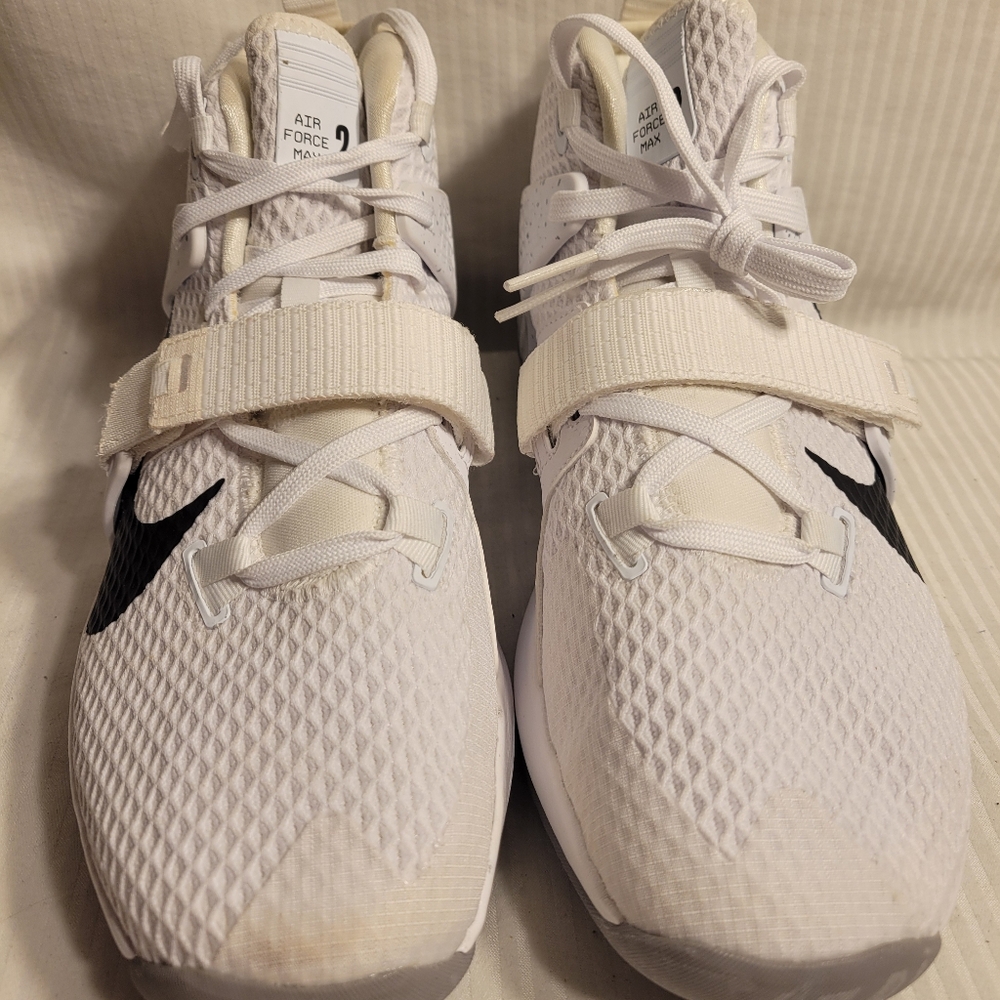 Nike Air Force Max 2 White Deep Royal Blue Men's Size 10.5 New (AV6245-108)